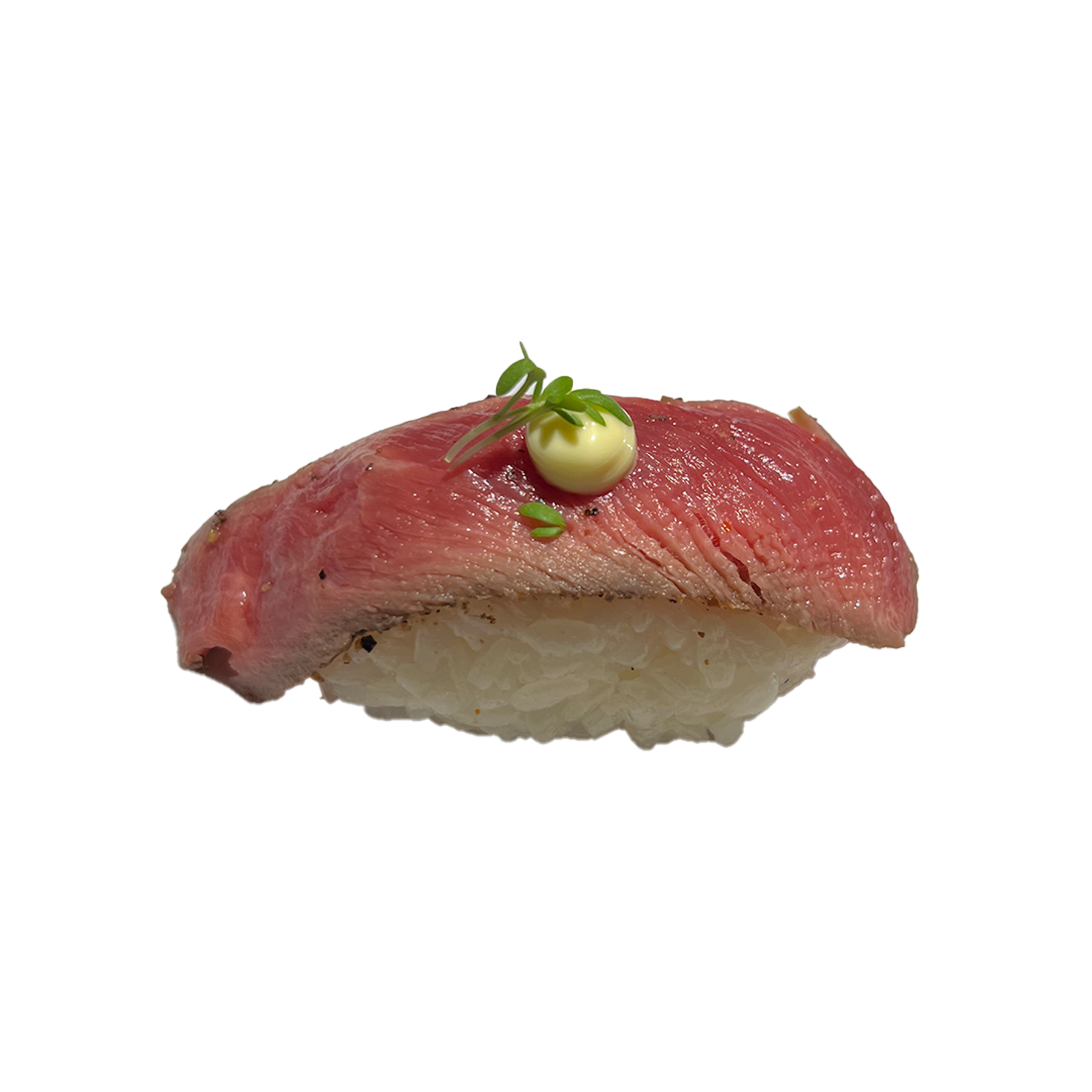 Geflambeerd rundvlees nigiri