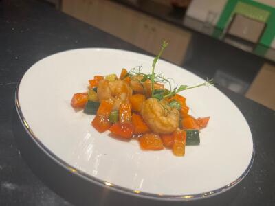 92. Gewokte Garnalen